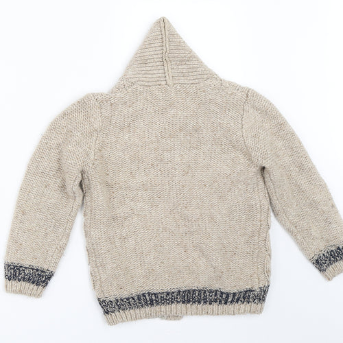 George Boys Beige   Cardigan Jumper Size 5-6 Years
