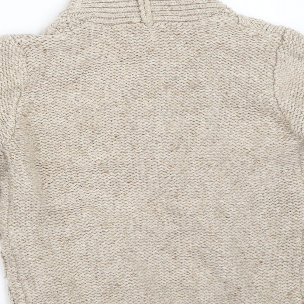 George Boys Beige   Cardigan Jumper Size 5-6 Years