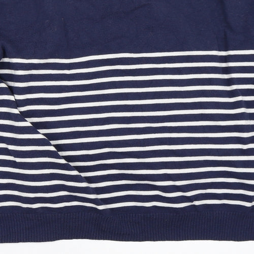 Papaya Womens Blue Striped  Cardigan Jumper Size 18
