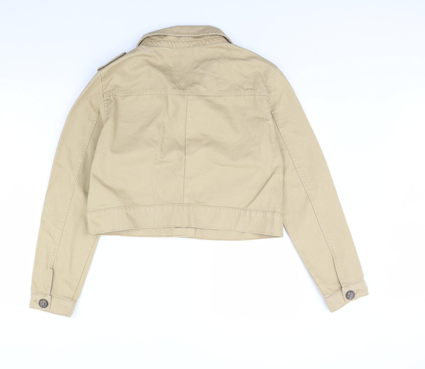 Denim & Co. Womens Beige   Jacket  Size 10