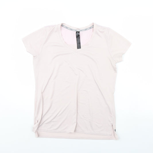 Front view of RBX women’s pink basic t-shirt, size M