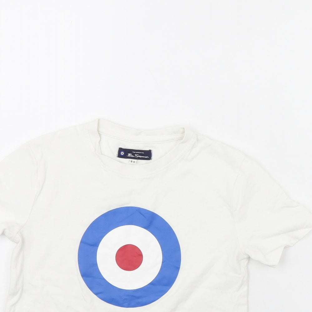 Ben Sherman Boys White   Basic T-Shirt Size 8 Years