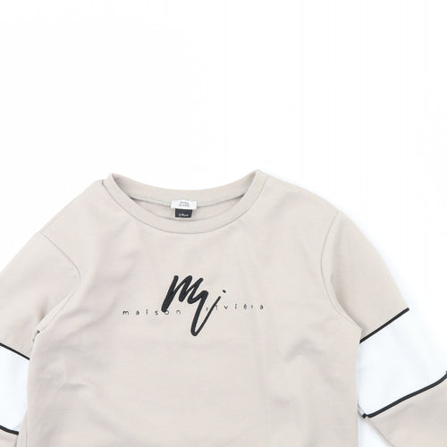 River Island Girls Beige   Pullover Jumper Size 7 Years