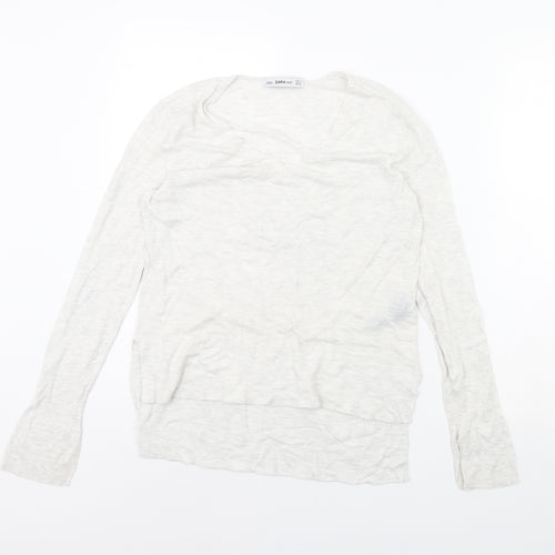 Zara Womens Grey   Pullover Jumper Size S