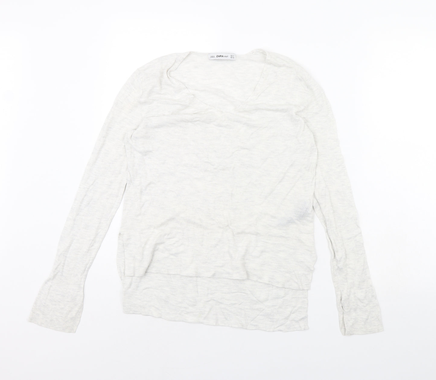 Zara Womens Grey   Pullover Jumper Size S