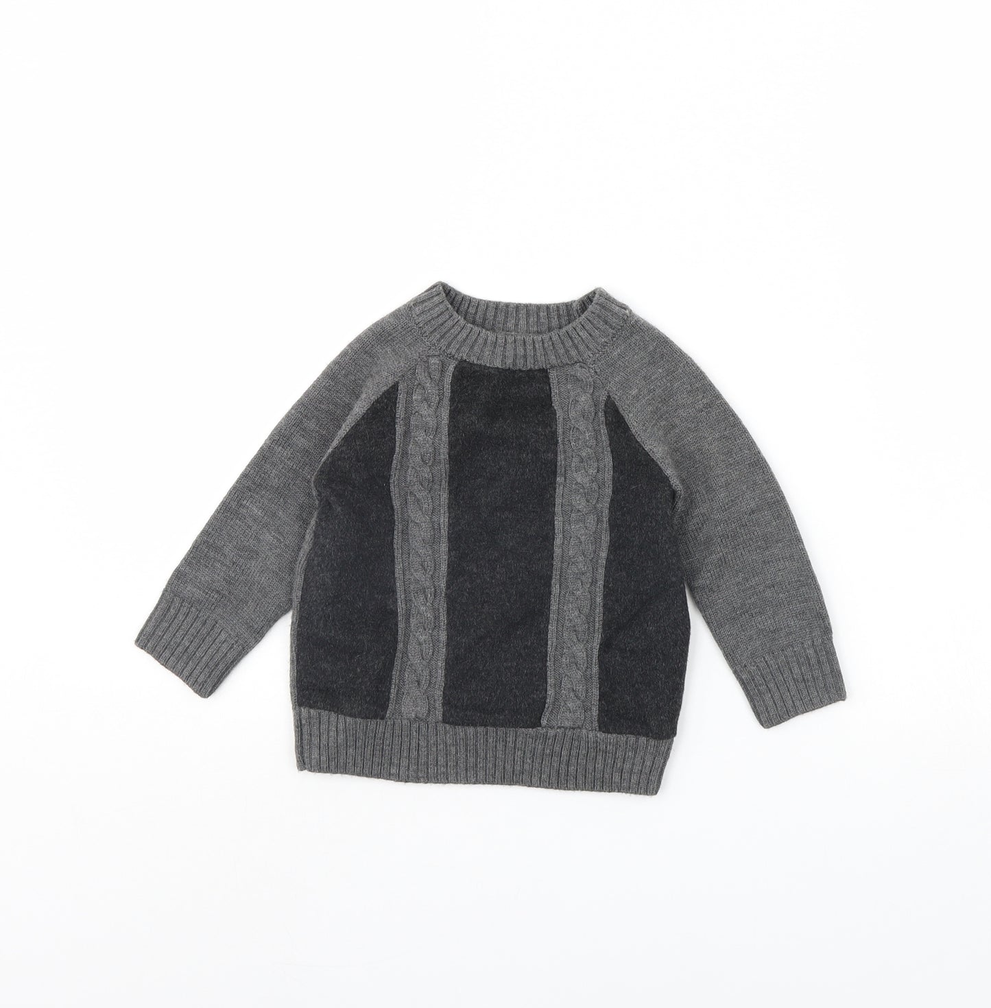 Nicholas Girls Grey   Pullover Jumper Size 2 Years
