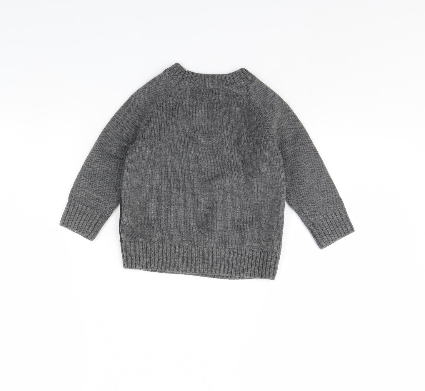 Nicholas Girls Grey   Pullover Jumper Size 2 Years