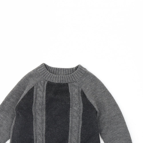 Nicholas Girls Grey   Pullover Jumper Size 2 Years