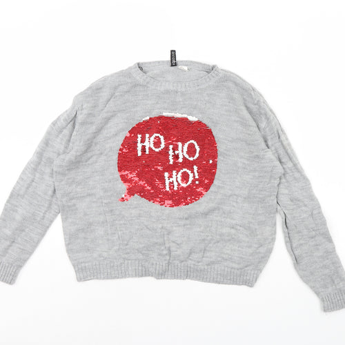 Divided Womens Grey   Pullover Jumper Size M