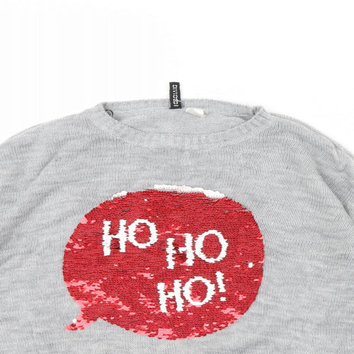 Divided Womens Grey   Pullover Jumper Size M