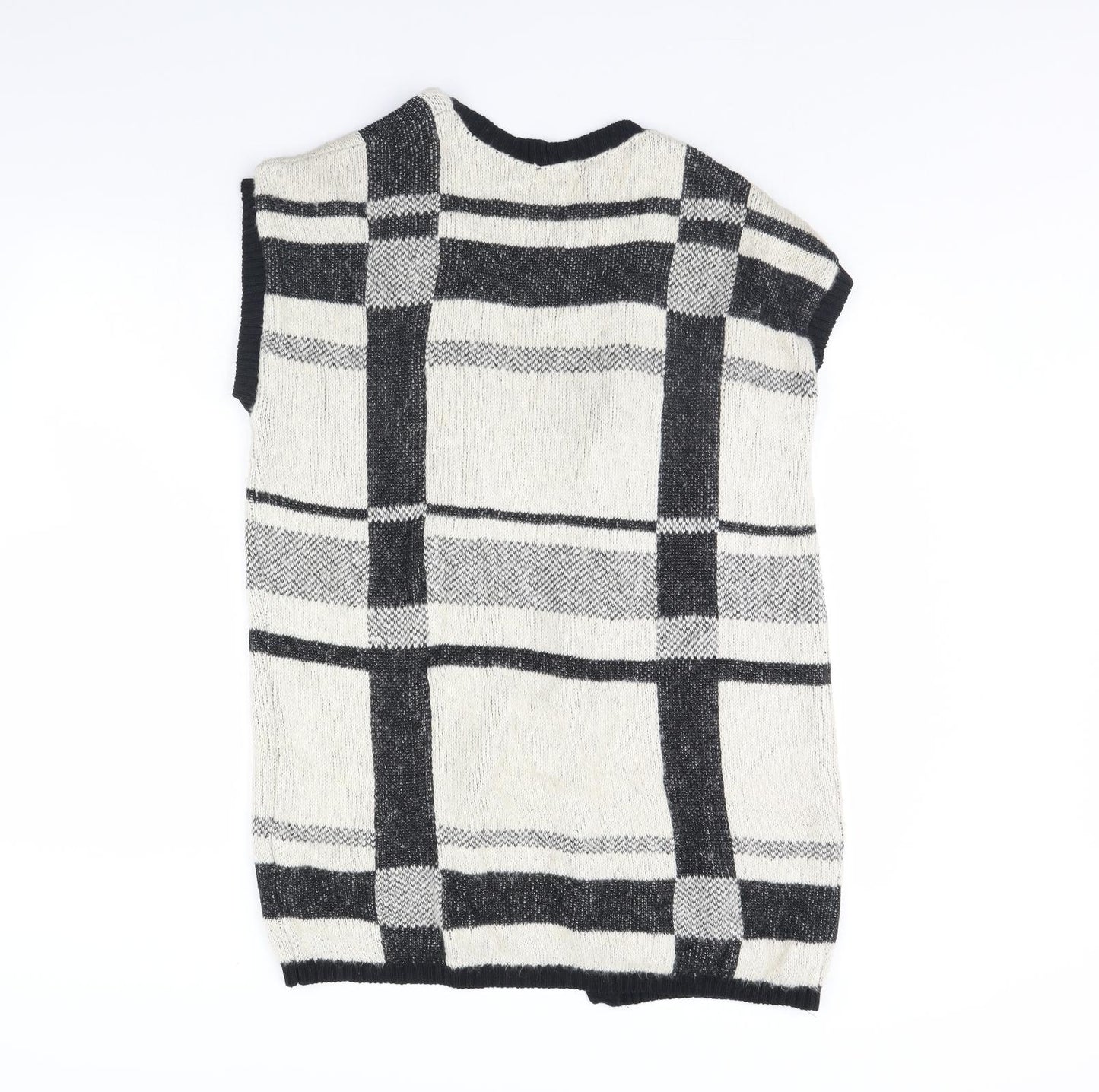 Atmosphere Womens Beige Check  Cardigan Jumper Size S