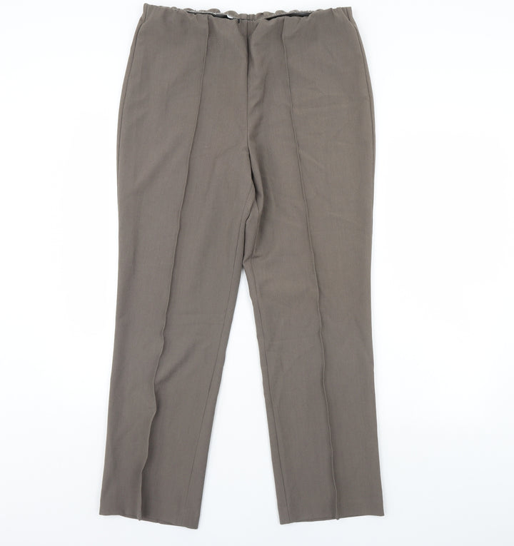 Bonmarché Womens Brown Trousers Size 14 L29 in