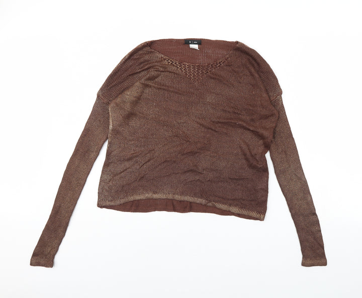 La Redoute Womens Brown Pullover Jumper Size 14