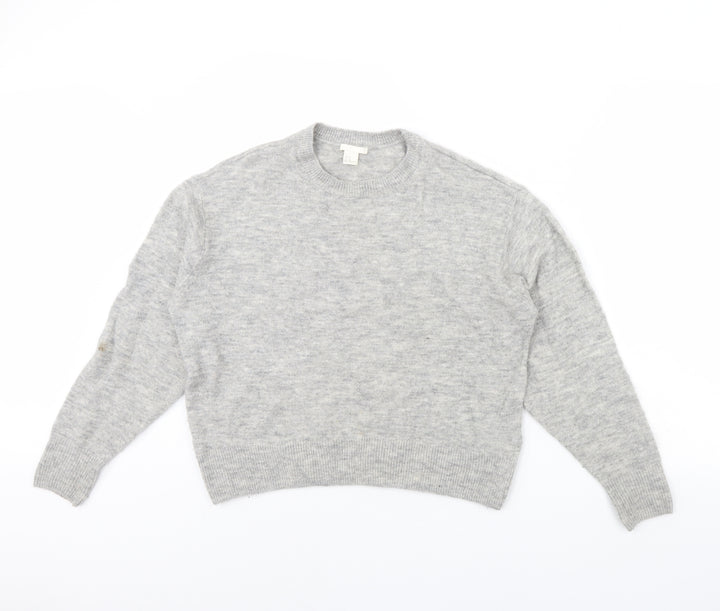 H&M Womens Grey   Pullover Jumper Size XS