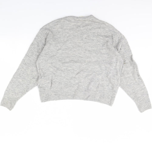 H&M Womens Grey   Pullover Jumper Size XS