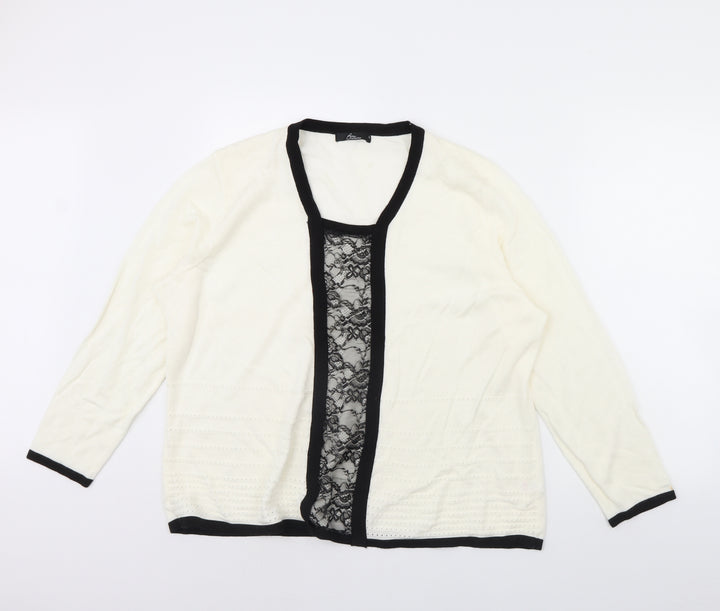 BM Womens Ivory Pullover Jumper Size XL