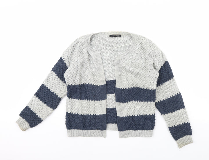 Atmosphere Womens Grey Striped  Jacket  Size 14