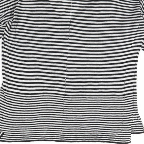 NEXT Womens Black Striped  Pullover Jumper Size 12