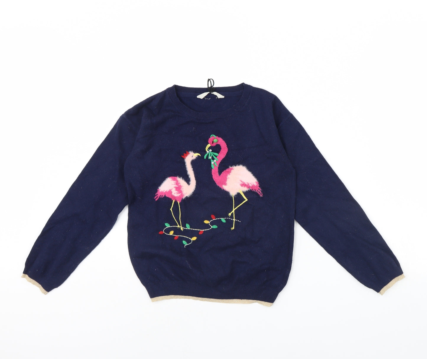 Preworn Womens Blue   Pullover Jumper Size 10  - Flamingo