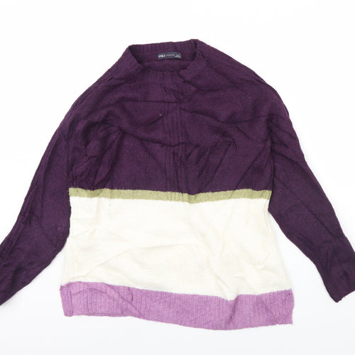 m&s Womens Purple   Pullover Jumper Size M