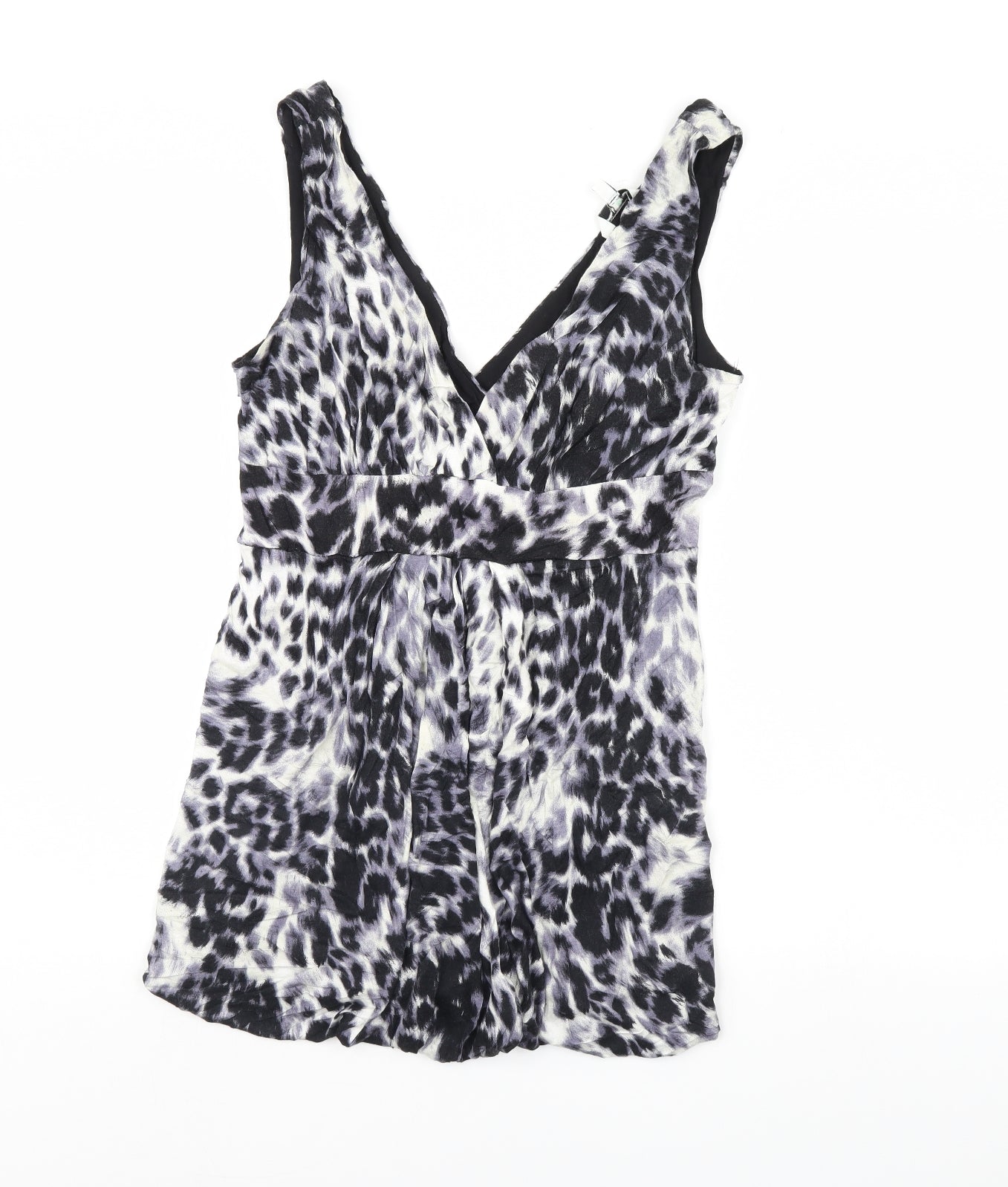 New Look Womens Blue Animal Print  Mini  Size 10