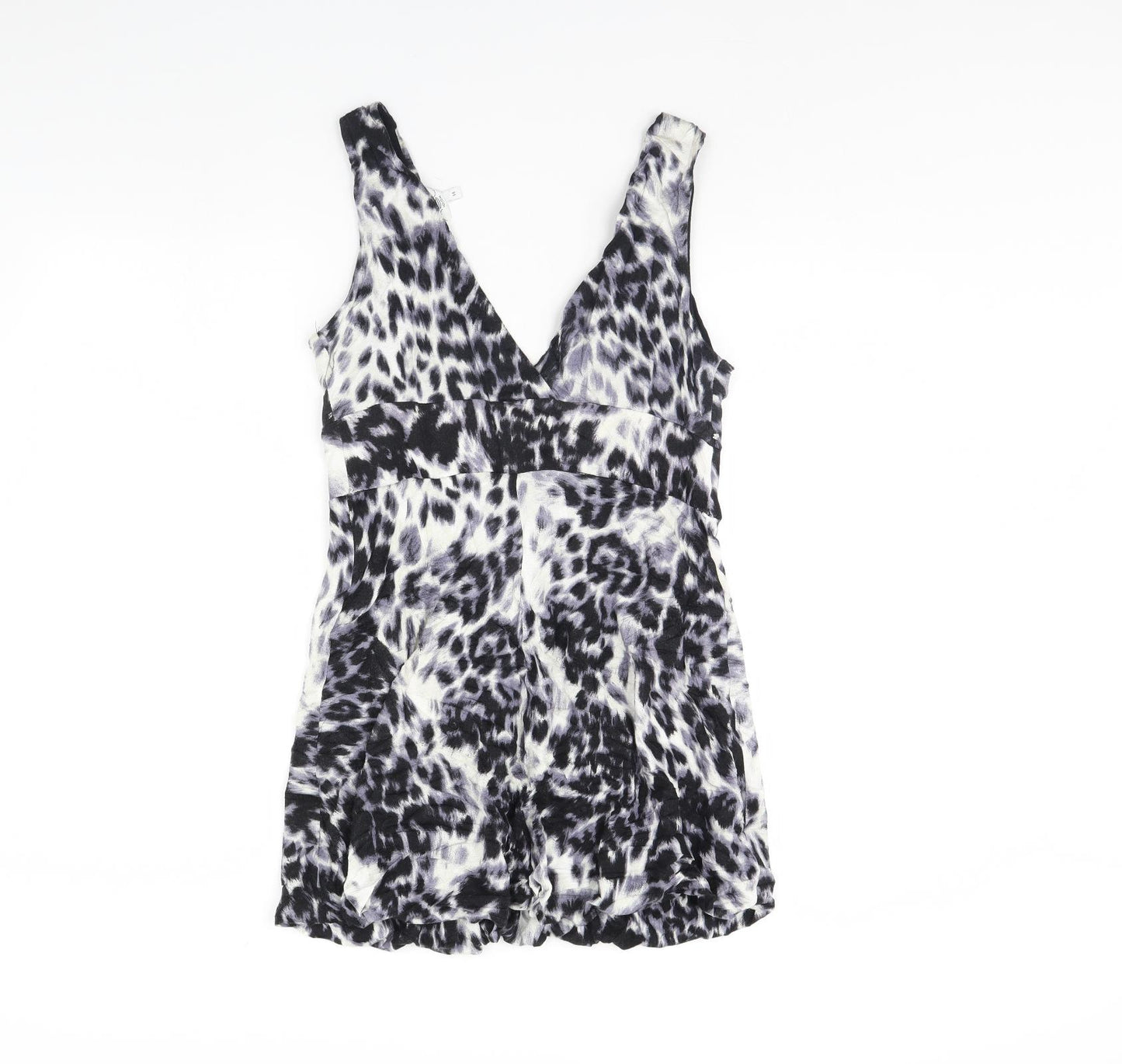 New Look Womens Blue Animal Print  Mini  Size 10