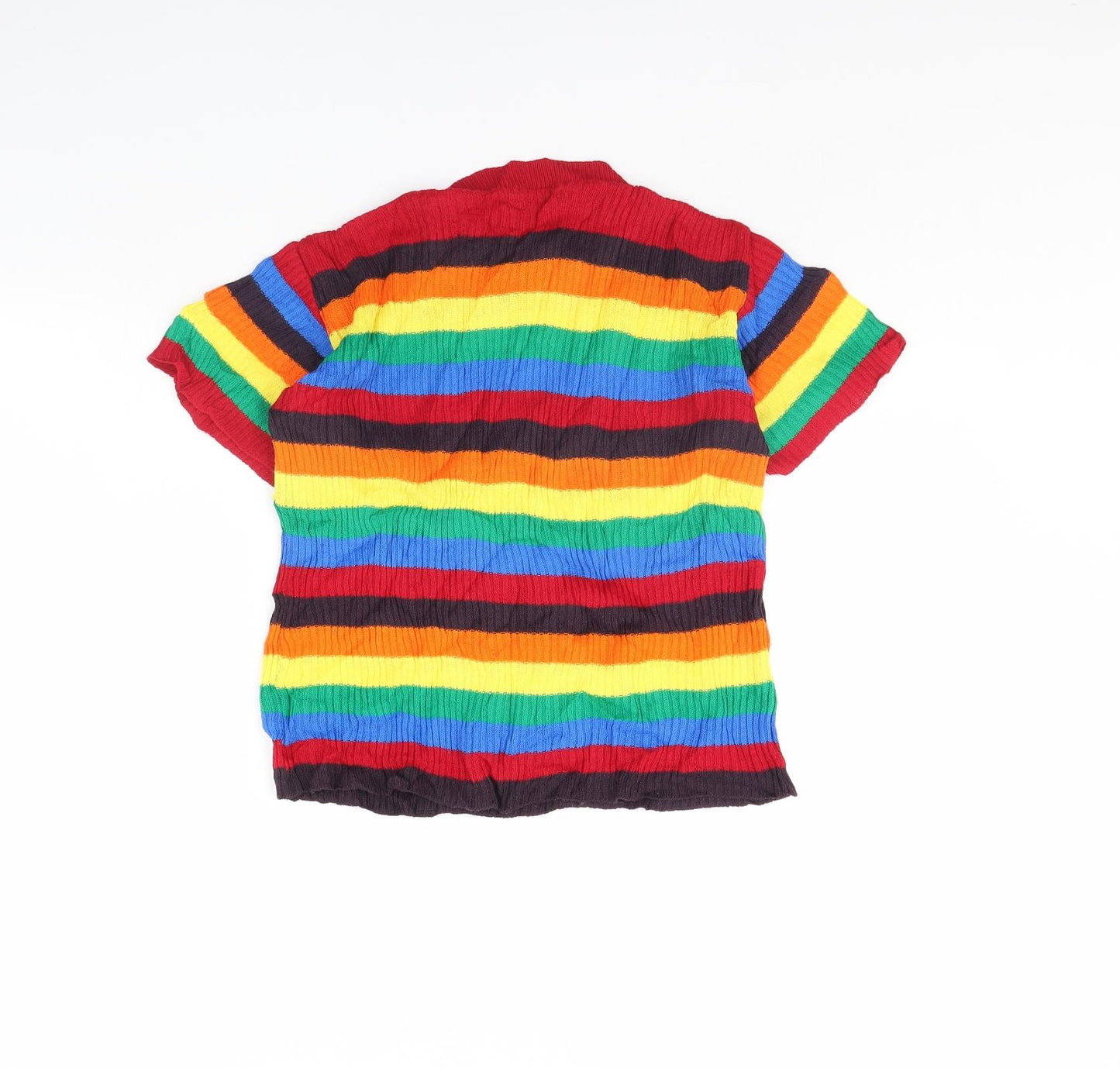 Daisy Street Womens Multicoloured Striped  Basic T-Shirt Size 12