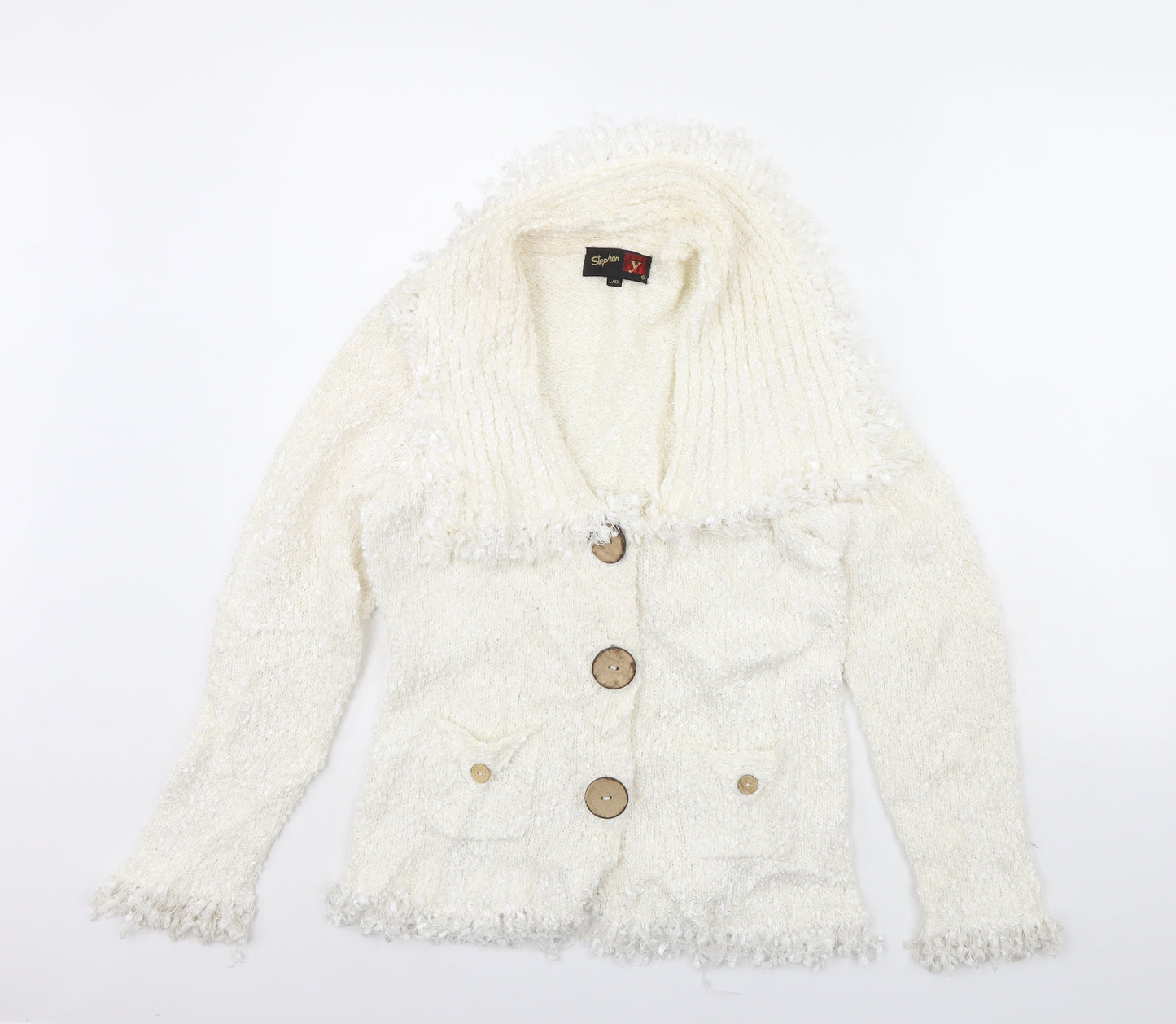 Stephen Womens Ivory   Jacket  Size L