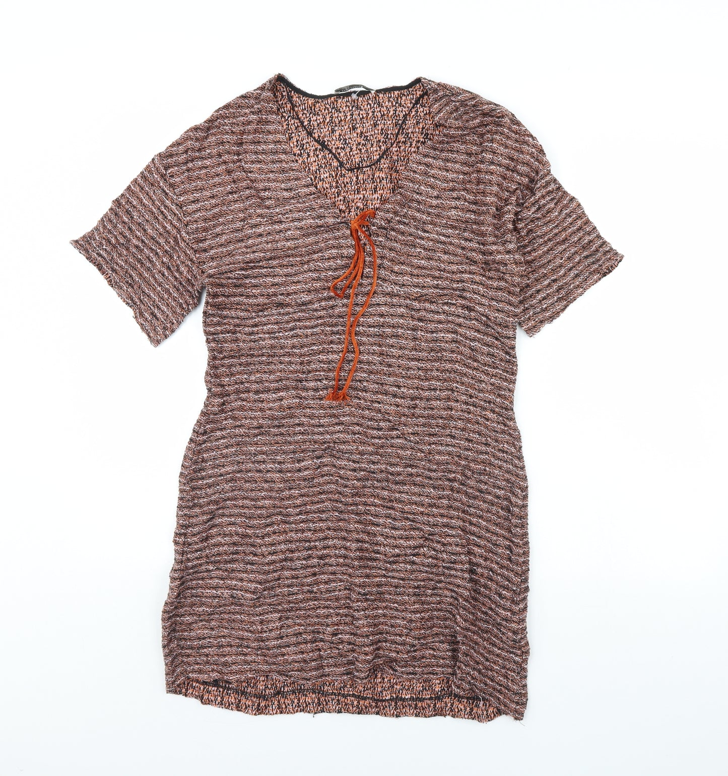 Zara Womens Brown Striped  Mini  Size S