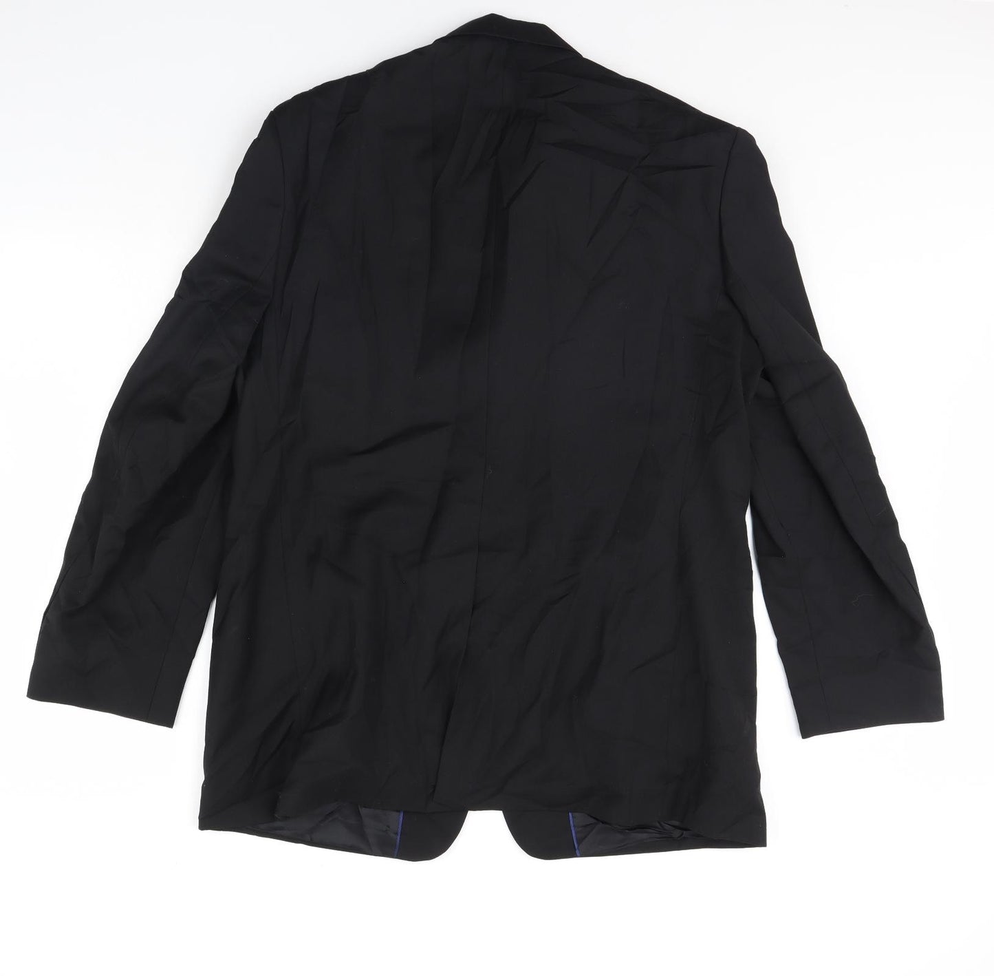 Preworn Mens Black   Jacket Blazer Size 40  - Shoulder Pads