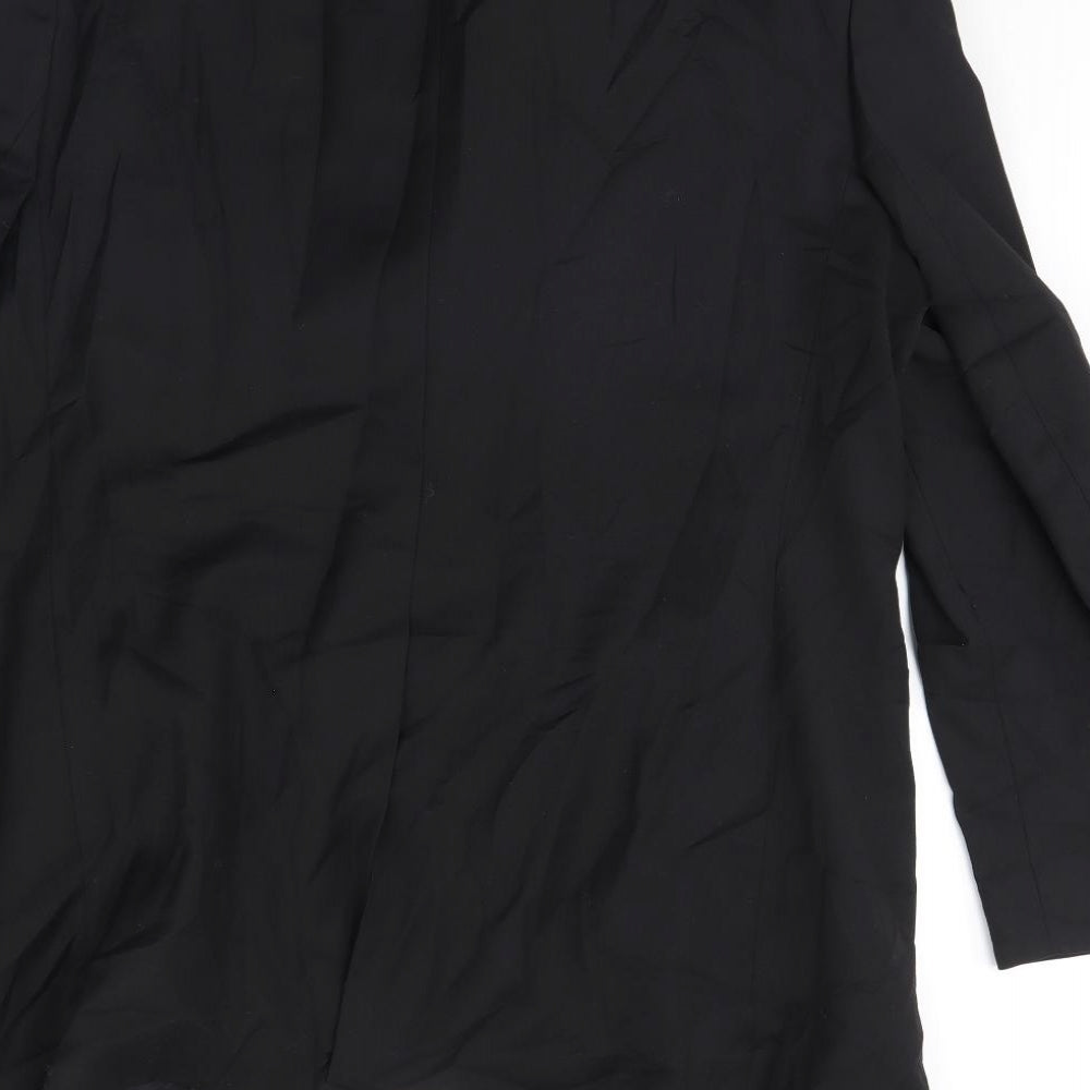 Preworn Mens Black   Jacket Blazer Size 40  - Shoulder Pads