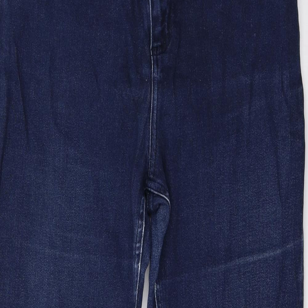 Peruna Womens Blue  Denim Straight Jeans Size 14 L26 in