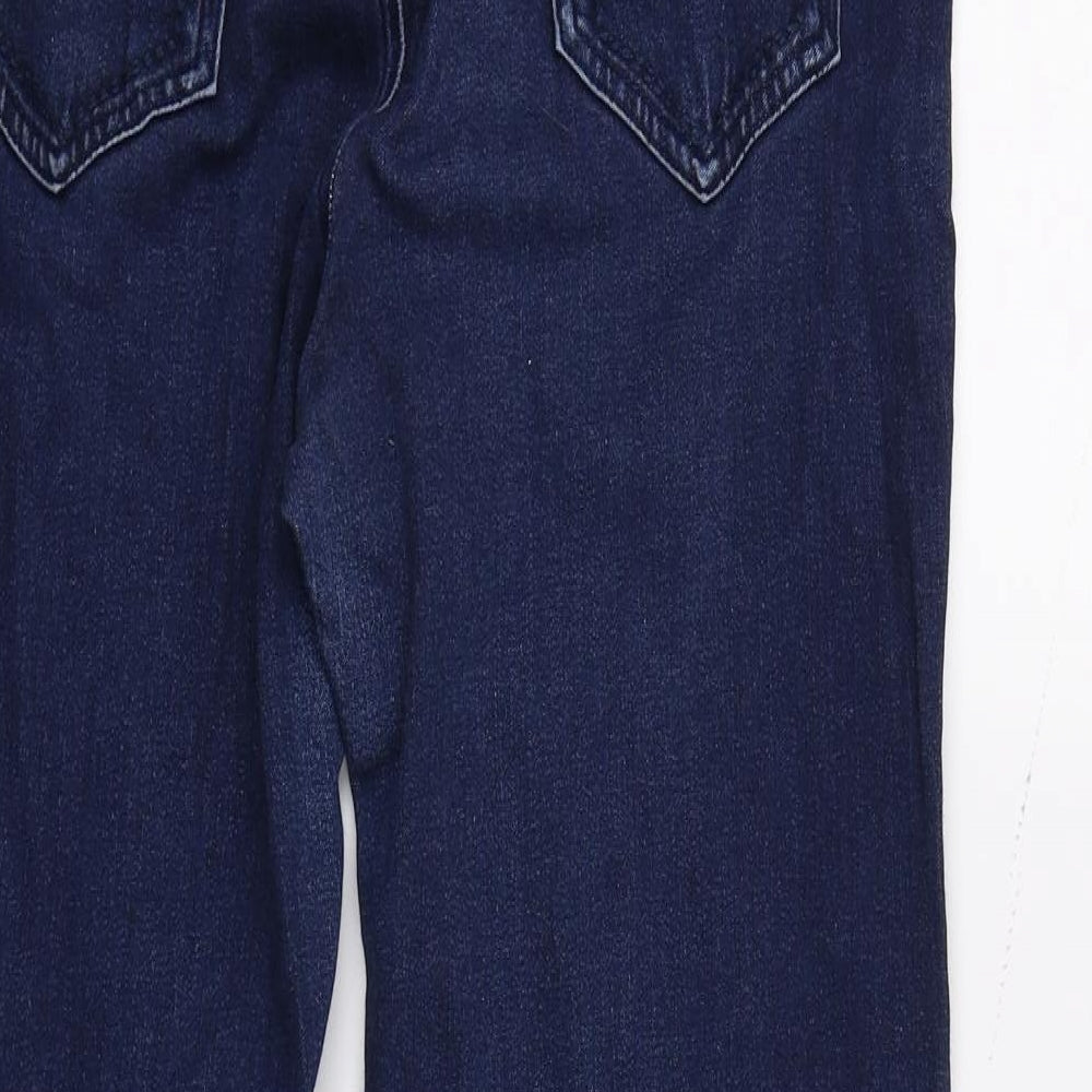 Peruna Womens Blue  Denim Straight Jeans Size 14 L26 in