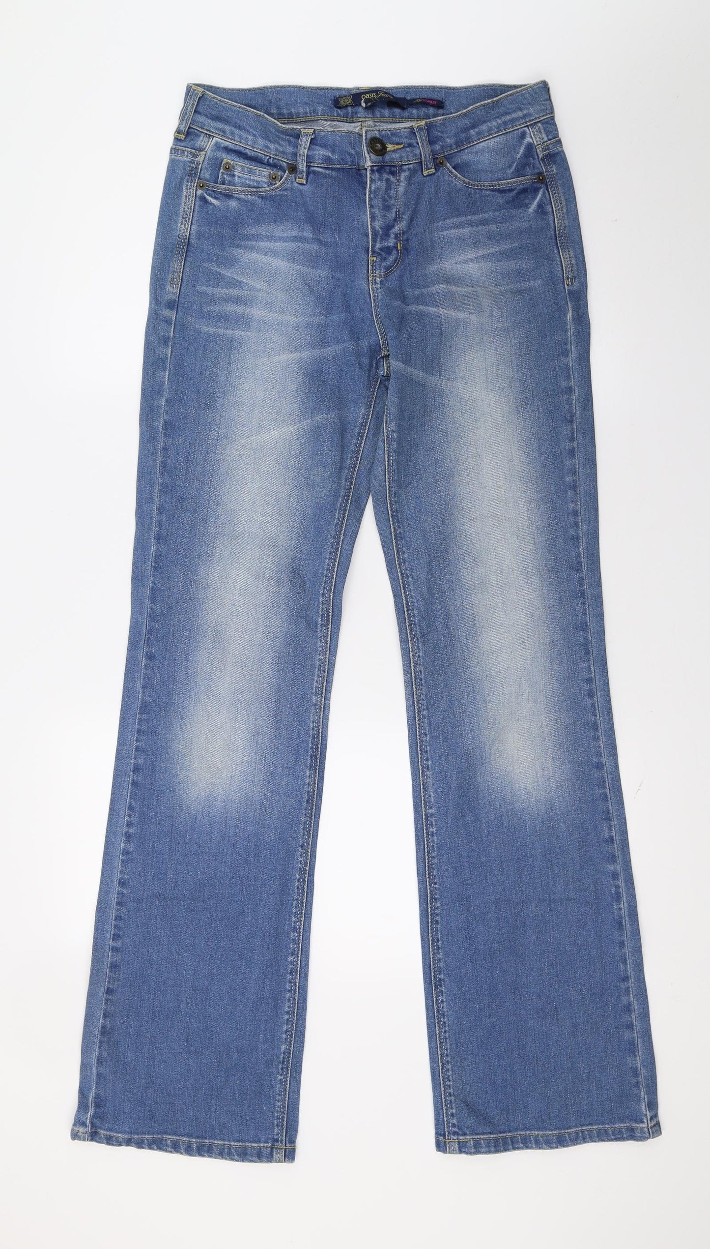 Oasis Womens Blue   Bootcut Jeans Size 10 L30 in