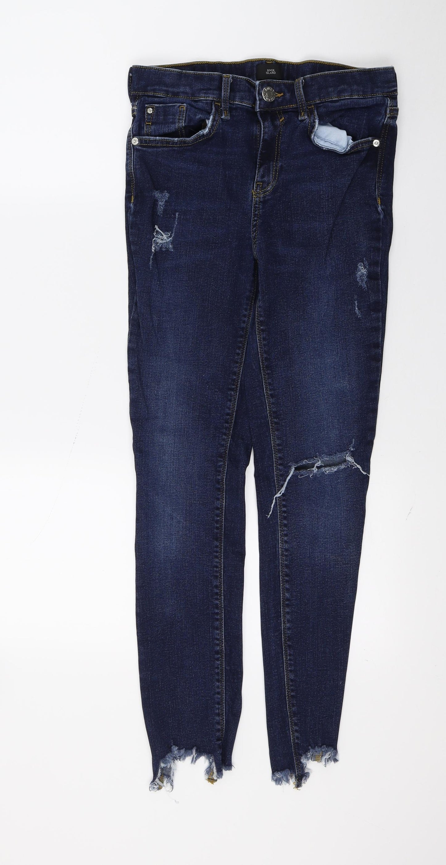 River Island Womens Blue   Skinny Jeans Size 10 L26 in