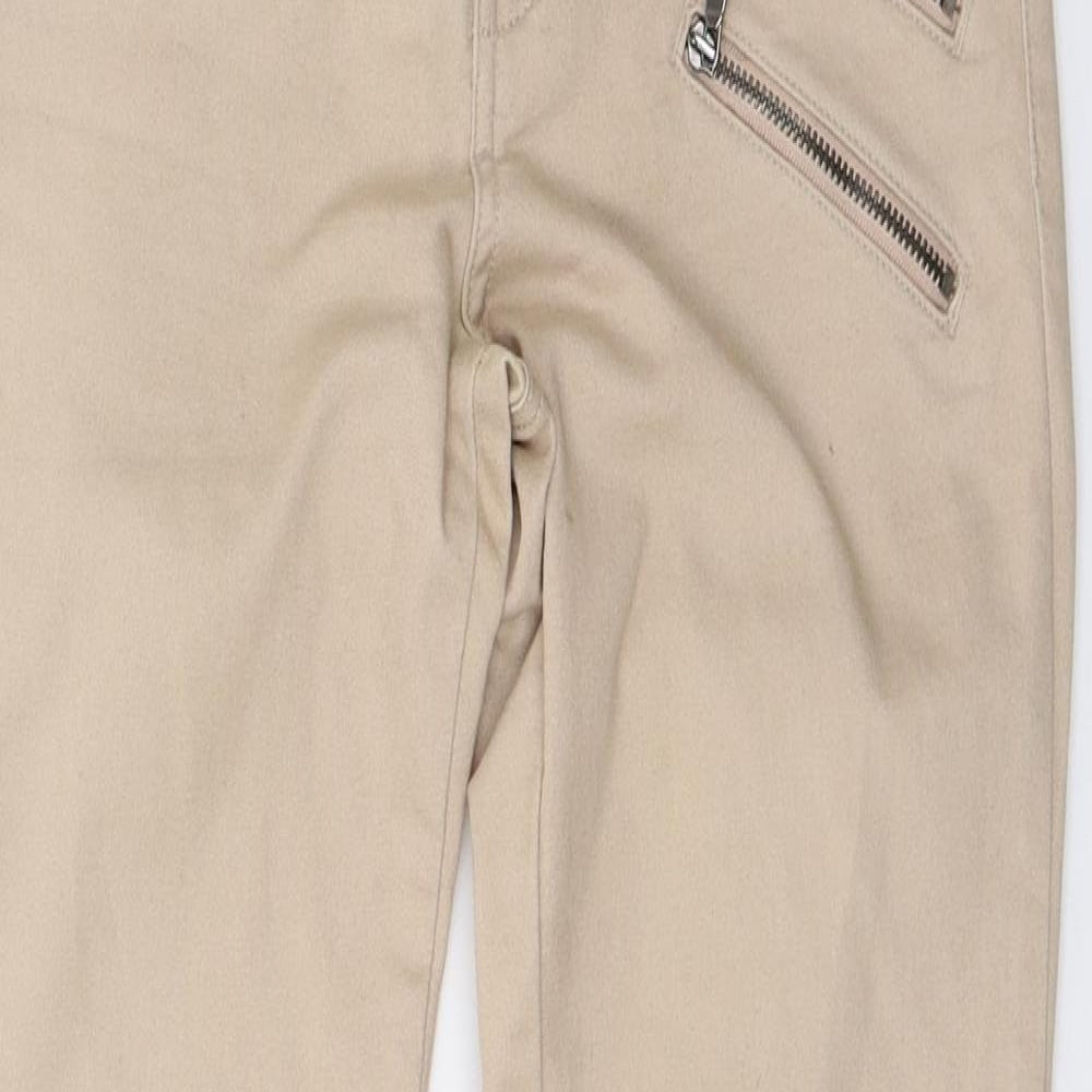 Zara Womens Beige  Denim Skinny Jeans Size 10 L26 in