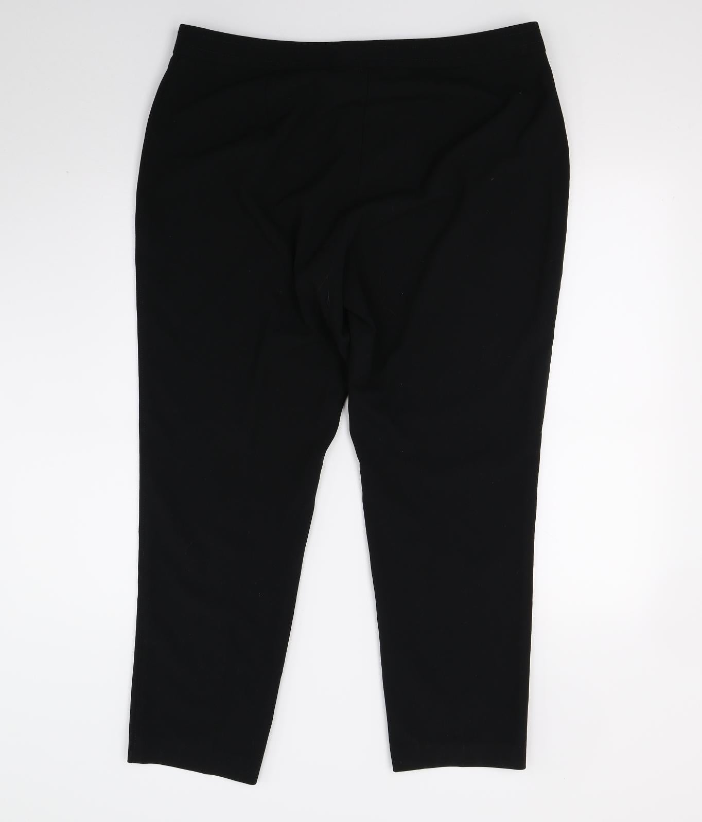 Marks and Spencer Womens Black   Capri Trousers Size 16 L23 in
