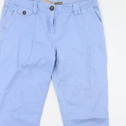 NEXT Womens Blue   Chino Trousers Size 16 L25 in