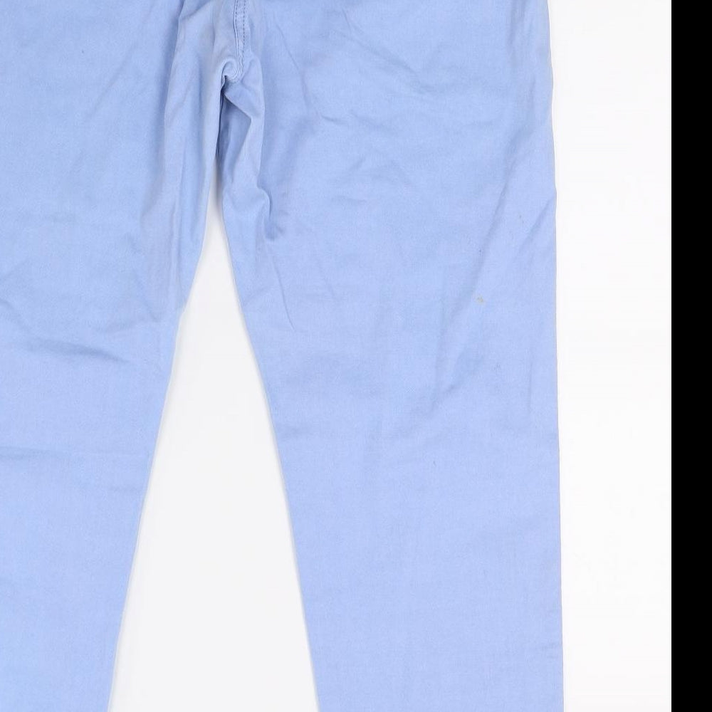 NEXT Womens Blue   Chino Trousers Size 16 L25 in
