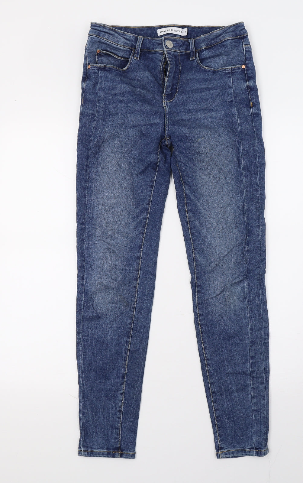 Sinsay Womens Blue  Denim Skinny Jeans Size 8 L26 in