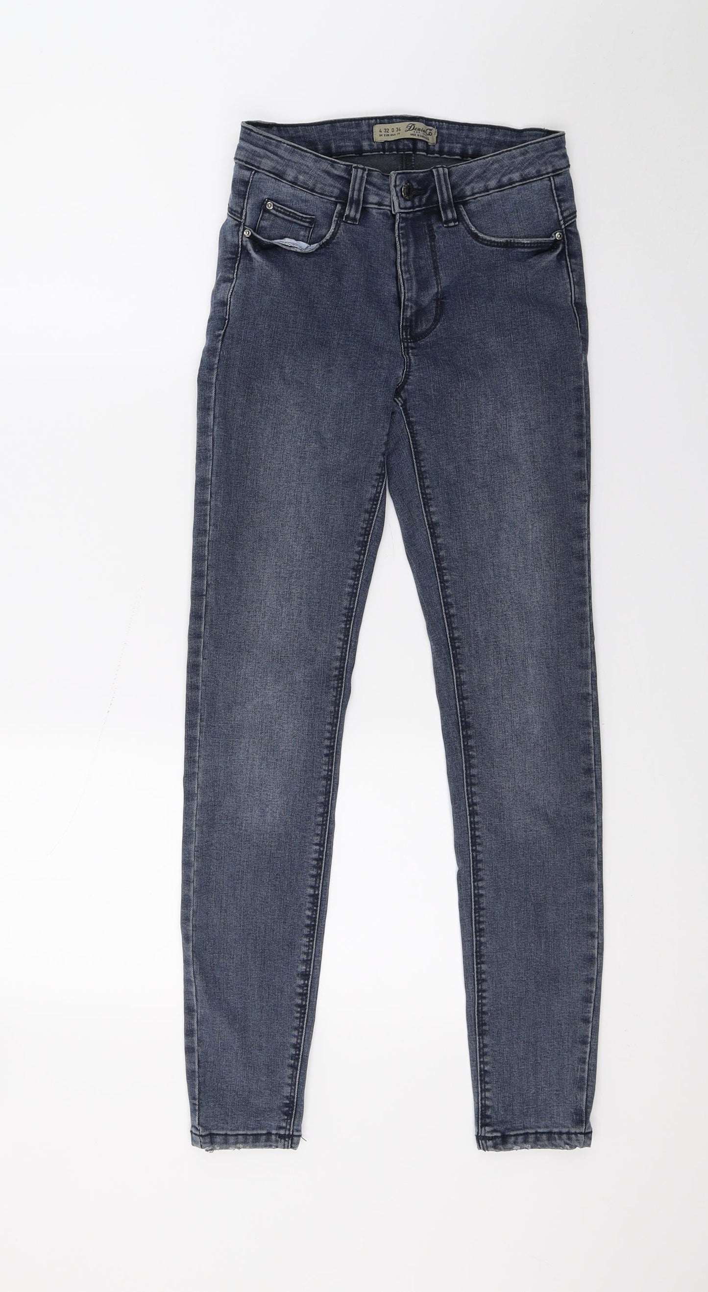 Primark Womens Blue  Denim Skinny Jeans Size 4 L25 in