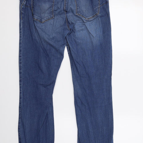 NEXT Womens Blue  Denim Straight Jeans Size 16 L29 in