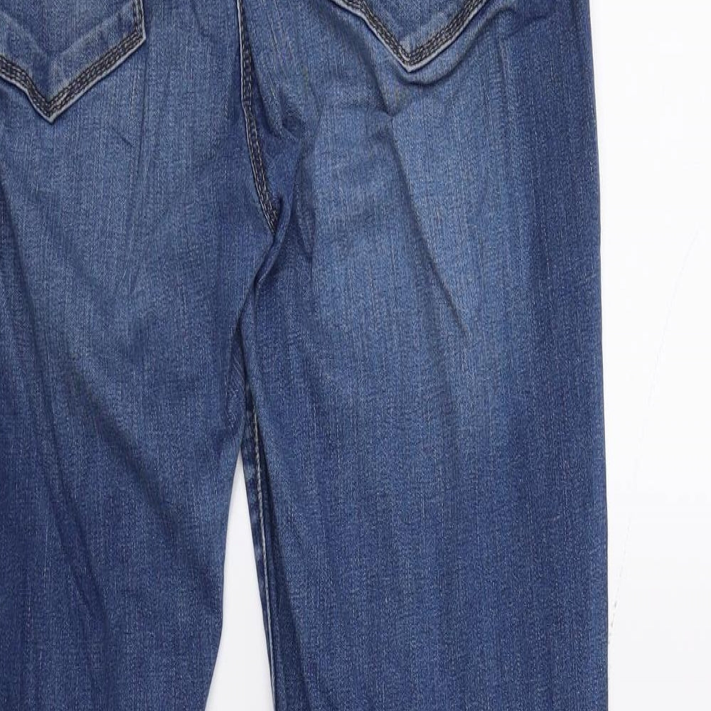 NEXT Womens Blue  Denim Straight Jeans Size 16 L29 in