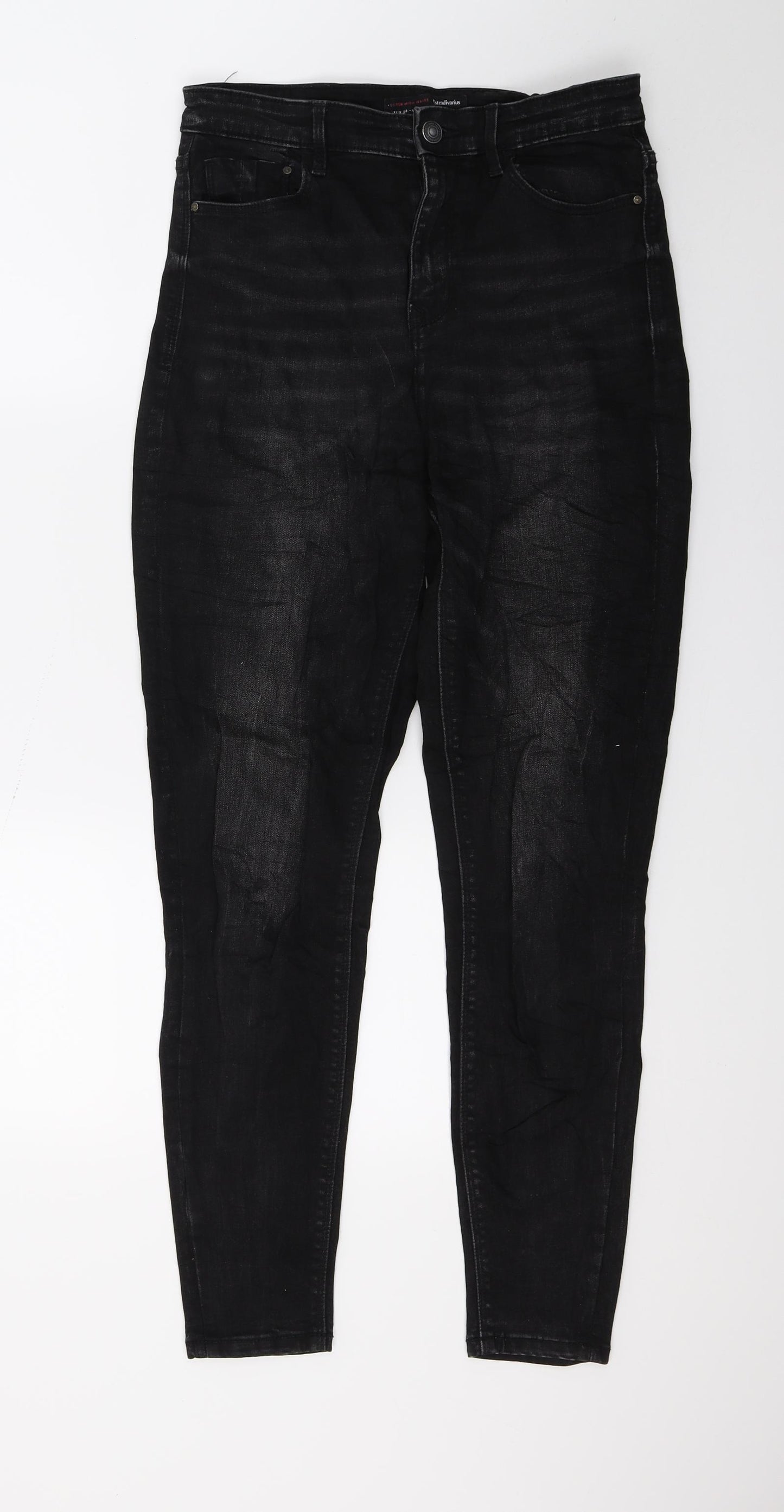Stradivarius Womens Black  Denim Skinny Jeans Size 10 L26 in