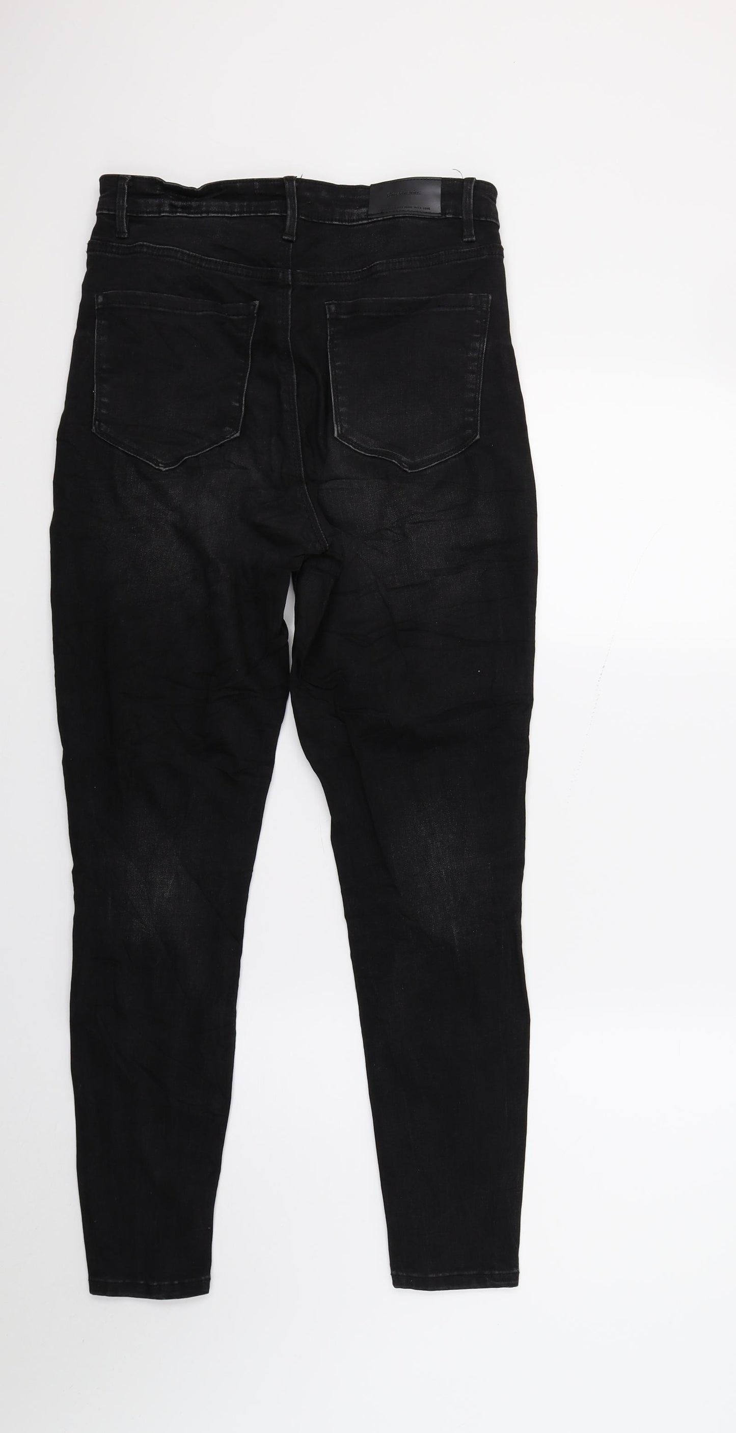 Stradivarius Womens Black  Denim Skinny Jeans Size 10 L26 in