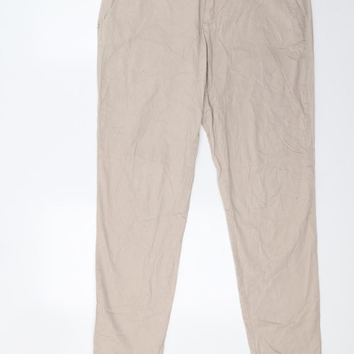 Monito Womens Beige   Trousers  Size 12 L26 in