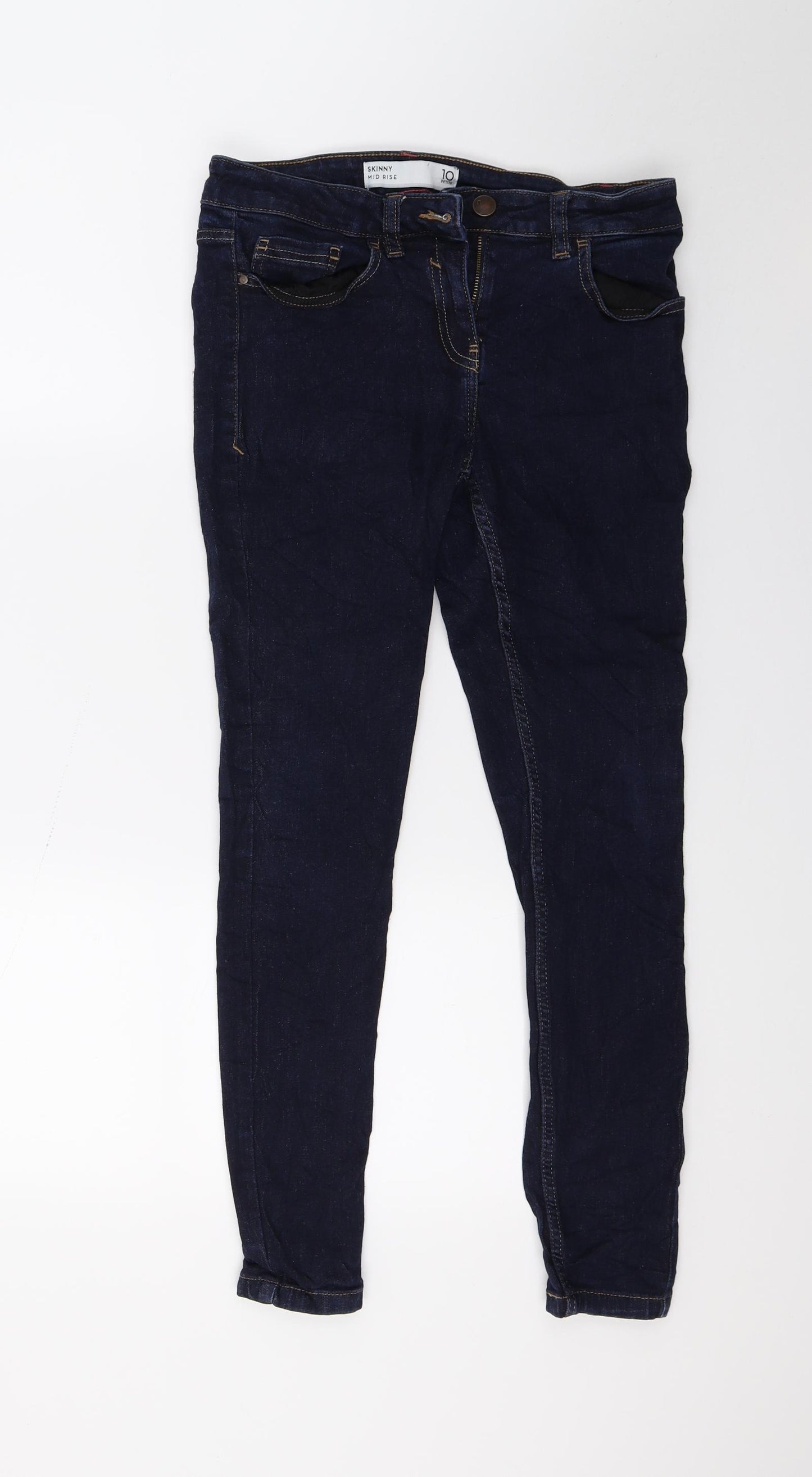 NEXT Womens Blue  Denim Skinny Jeans Size 10 L25 in