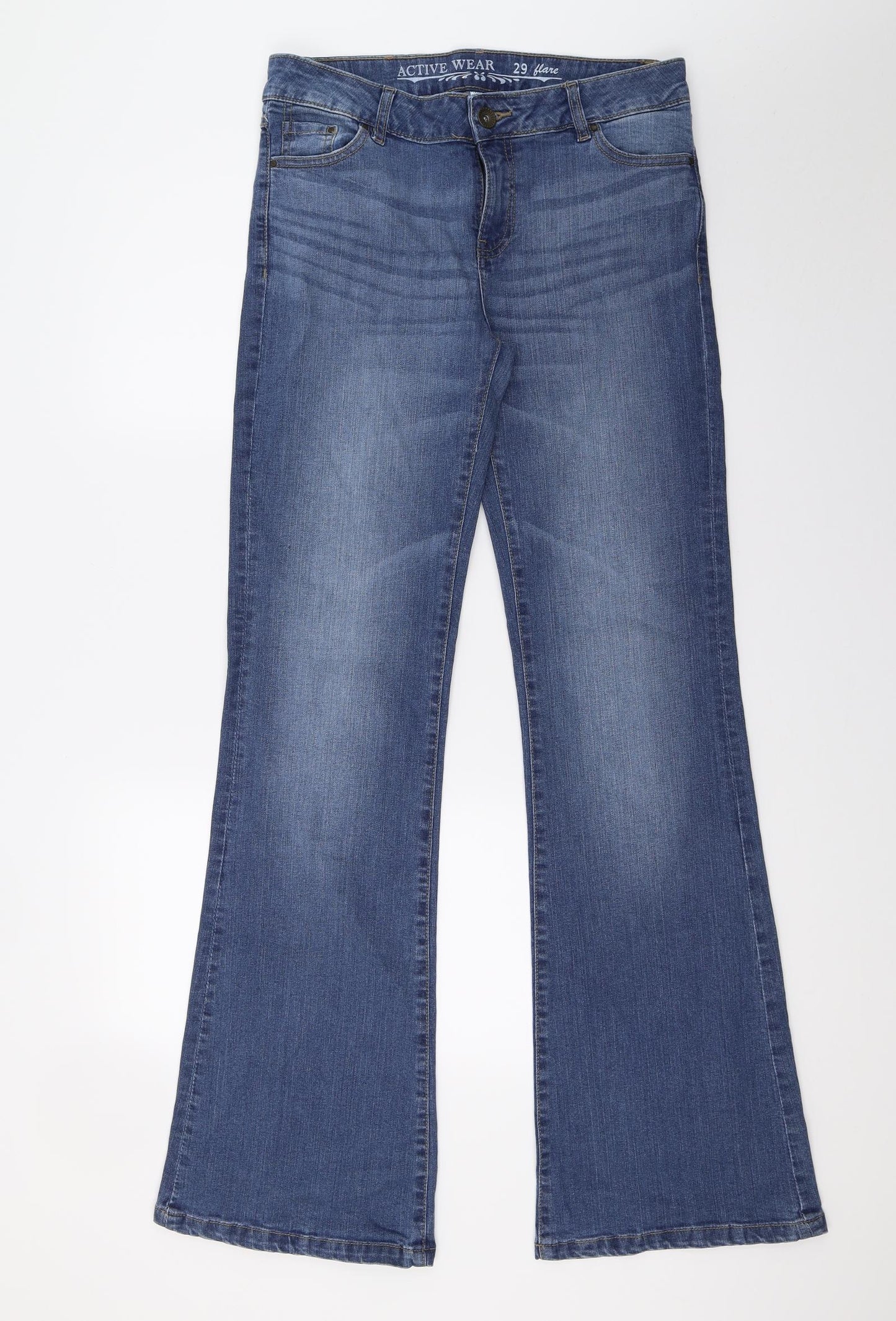 La Redoute Womens Blue  Denim Flared Jeans Size 12 L31 in