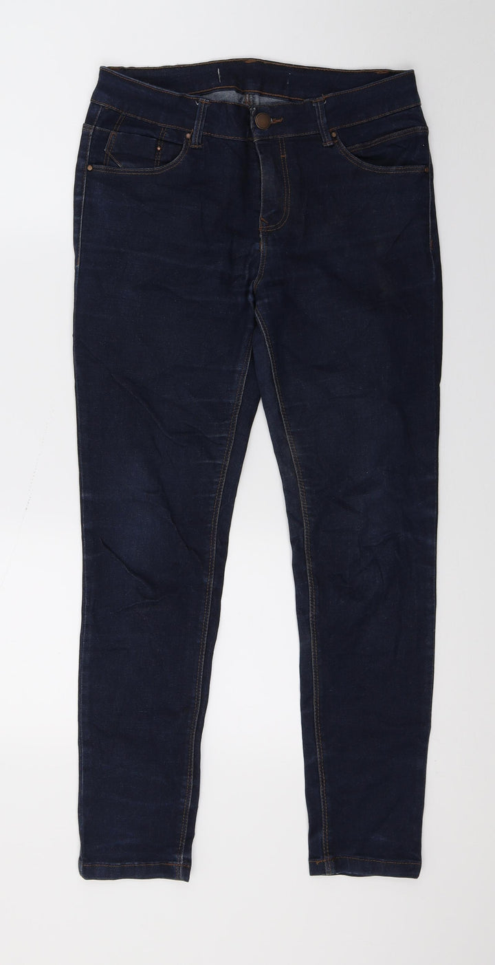 Preworn Womens Blue  Denim Skinny Jeans Size 30 in L25 in