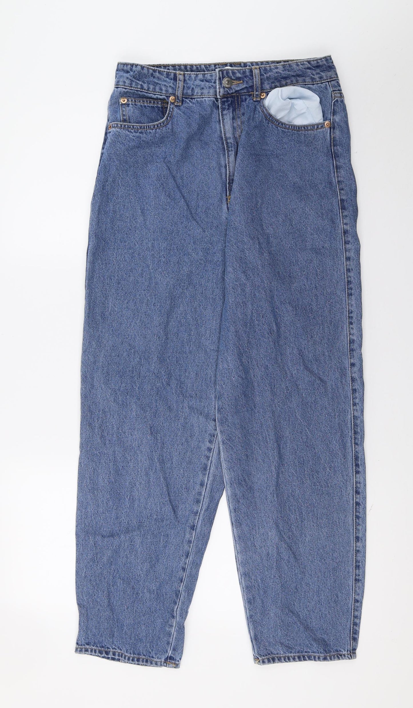 H&M Womens Blue   Straight Jeans Size 12 L23 in